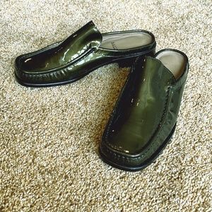 NWOT Bally Mules Olive Green